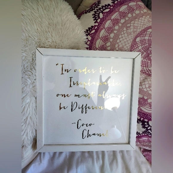 Coco Chanel | Framed Phrase - Picture 1 of 7